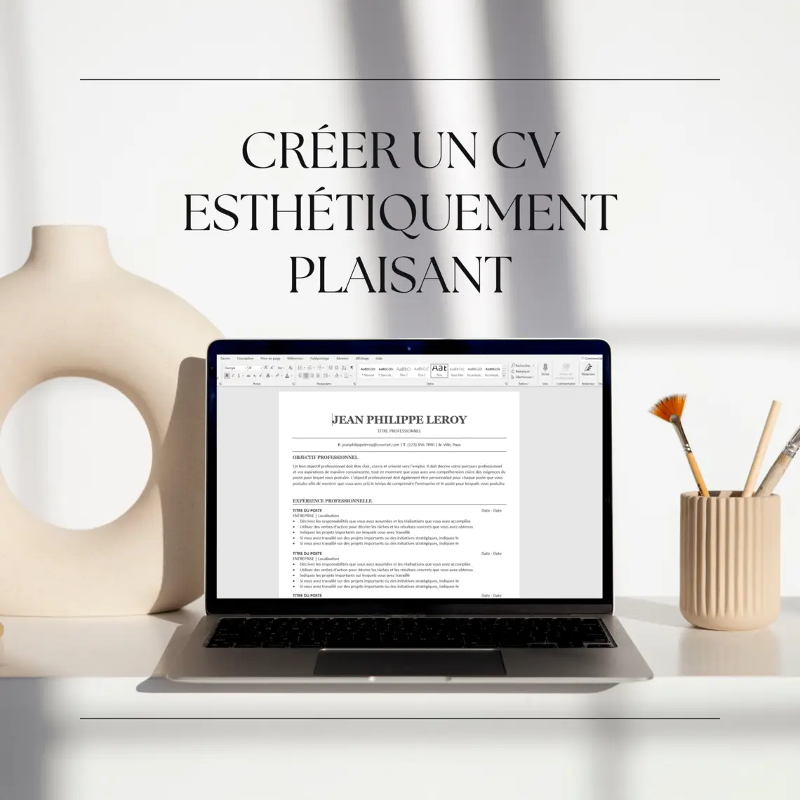 MODÈLE DE CV MINIMALISTE ET ÉPURÉ - GRIS FONCÉ (9)